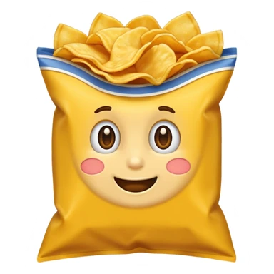 Illustrate a realistic close-up of Ruffles chips showing wavy ridges & golden crunch. sticker