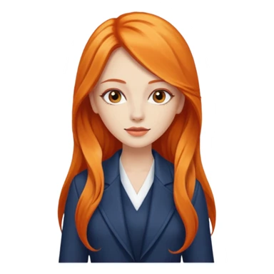 as un mujer de cabbelo anarangado con ropa bonita modelando en una pasarela pero que tenga cabello largo y que se vea la pasarela sticker