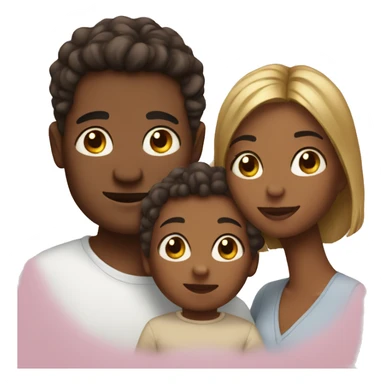 couple with a baby sticker