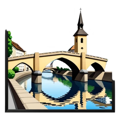 chapel bridge lucerne sticker