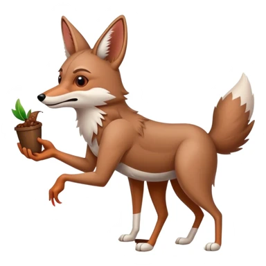 coyote takes the sparrow in the poop sticker