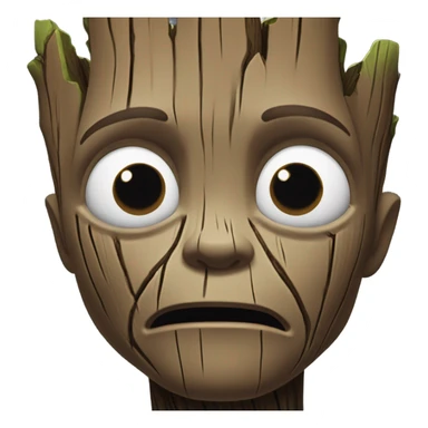 groot face sad  sticker