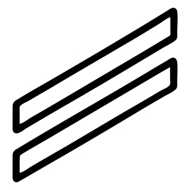 Minimal and clean design with two white diagonal stripes only, no eagle or extra details, transparent background. sticker