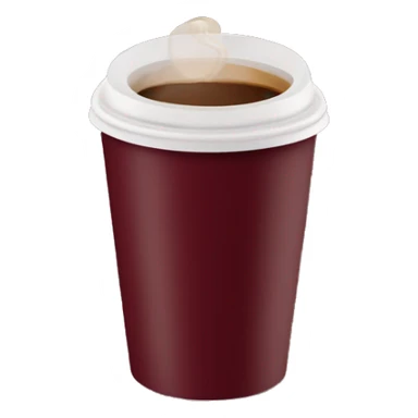 burgundy Costa TAKEAWAY coffee sticker