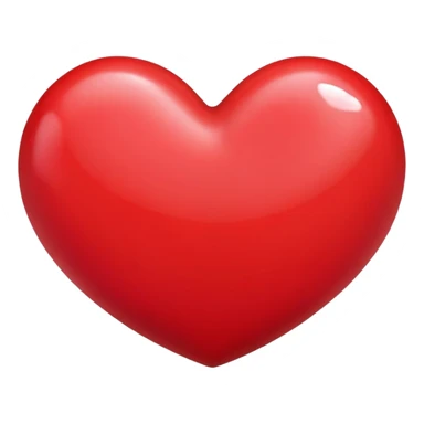 Red heart shaped  sticker