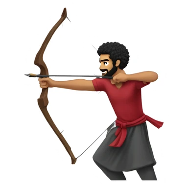 Mohammed Salah firing a bow sticker