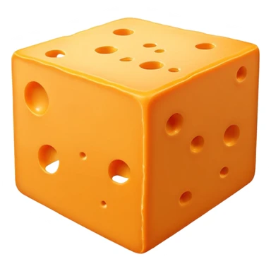 1 square sheet of cheddar cheese sticker