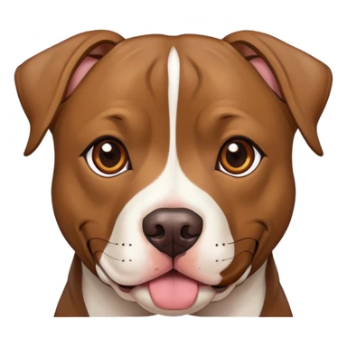 Pit bull/ Labrador mix with brindle fur sticker