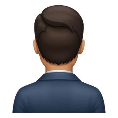 man facing away sticker