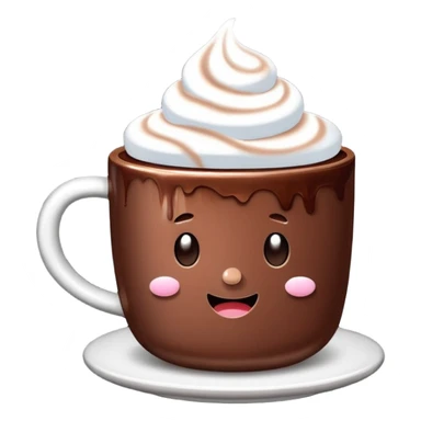 cup of cocoa with marshmallows sticker