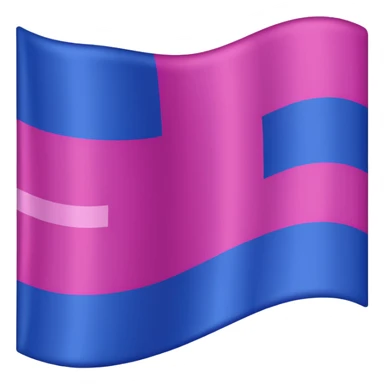 Bisexual flag pink purple then blue sticker