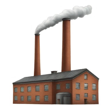old factory with chimney sticker