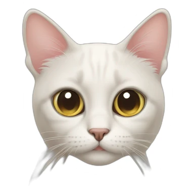 Cat with big cute eye sticker