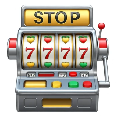 Slot machine, classic, 5 reels, , nothing written on it, the stop symbols are 7s, but in order letters P, R, O, P, O sticker