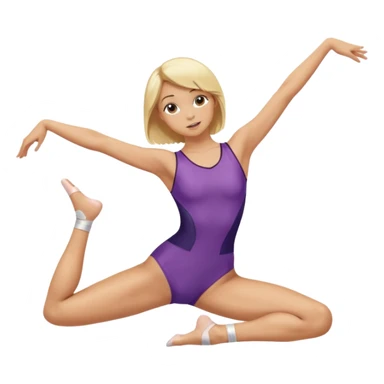 Quiero una chica rubia haciendo yoga  sticker