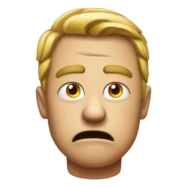 irritated emoji face sticker