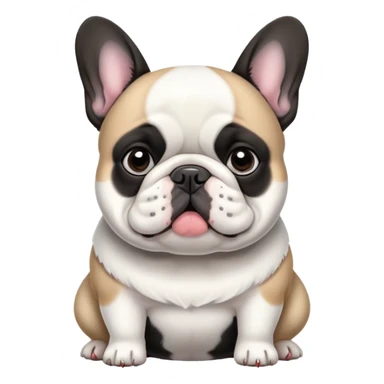 fat french bulldog sticker