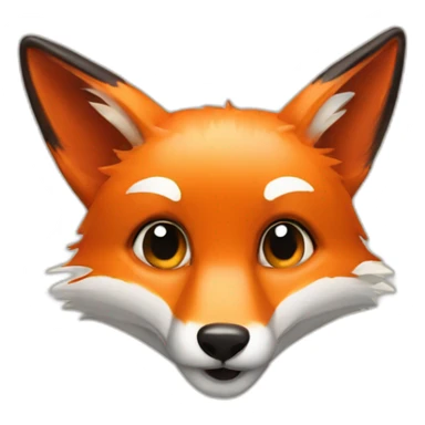 Fox kiss bug  sticker