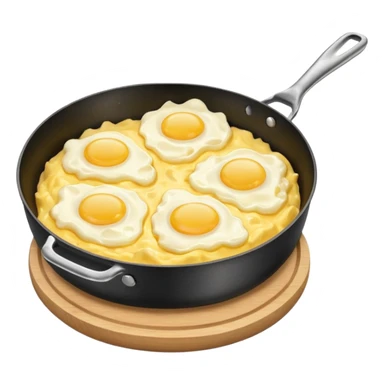 scrambled eggs pan sticker