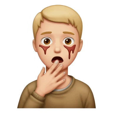 choking self emoji  sticker