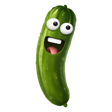 A pickle eating a pickle sticker
