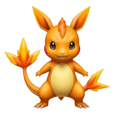 Victini-Pichu-Charmander-Fakémon-hybrid-creature (full body)  sticker