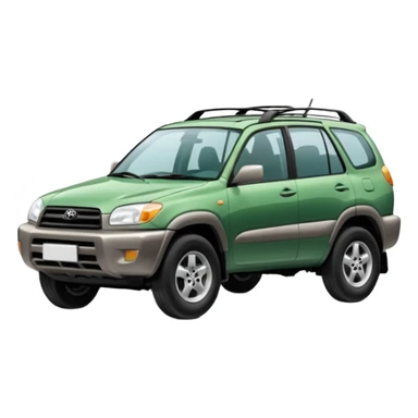 Машина тайота раф 4 1998год зелёная sticker