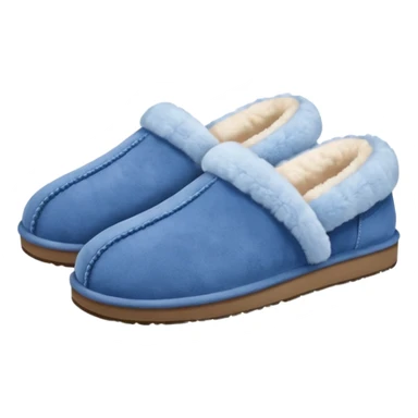 UGG slippers blue sticker