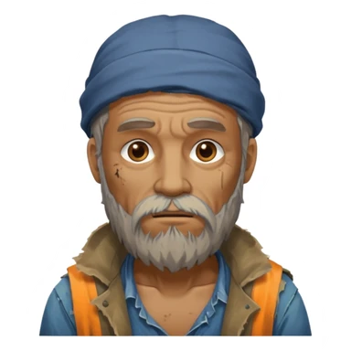 homeless guy sticker