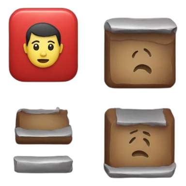 red square button with text bnya sticker