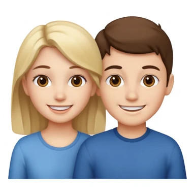 Nude girl and boy sticker