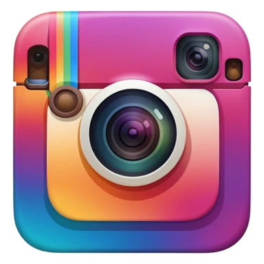 Logo instagram actuel  sticker