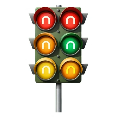 mac os icon rotation retro traffic signal directions sticker