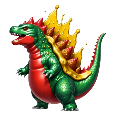  SPAM meat godzilla slop art sticker