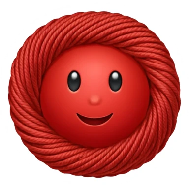 red ball of yarn sticker