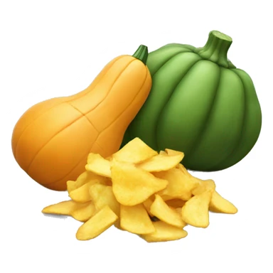 squash and chips sticker