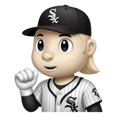 Chicago white Sox mascot southpaw sticker