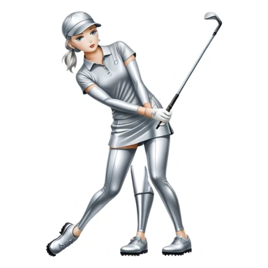 sorayama golfing sticker