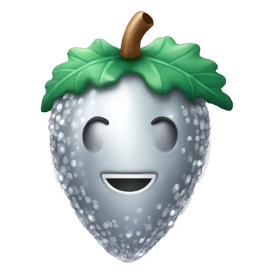 sparkling Silver Acorn sticker