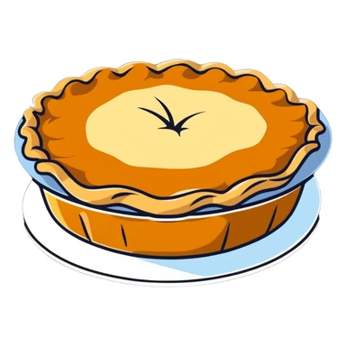 delicious homemade apple pie sticker