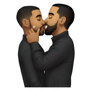 Drake-kissing Drake sticker