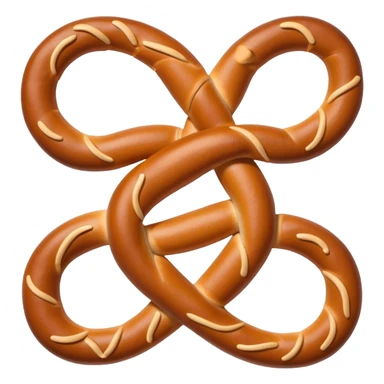 Person folded into a pretzel sticker