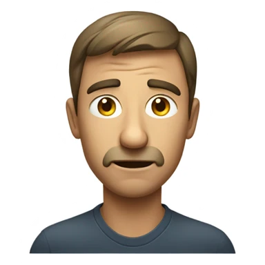 Man squinting one eye emoji sticker