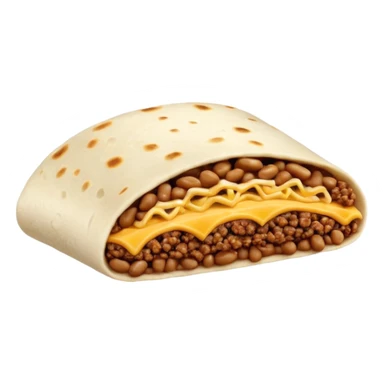 folded snacks,burrito sandwich sticker