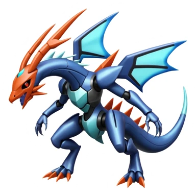 Edgy cool Dialga-Genesect-Miraidon-Darkrai-Deoxys-Giratina-Palkia-Meloetta-fusion sticker