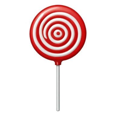 red round lollipop sticker