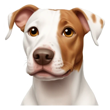 red with white chest pitbull dachshund mix sticker