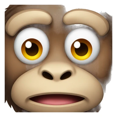 Monkey gym face sticker