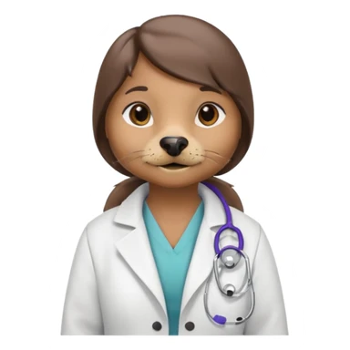 haz una nutria femenina como nutriologa sticker