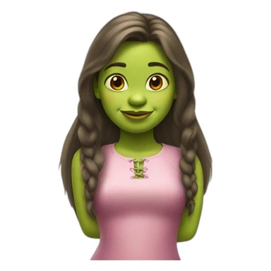 shrek as a girl sticker